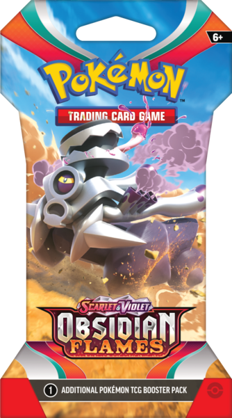 Pokémon: Obsidian Flame Sleeved Booster – CARDIACS Sports & Memorabilia